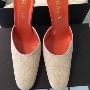 Prada high heel mules